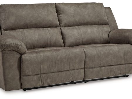 Laresview - Fossil - 2 Seat Reclining Sofa - Faux Leather Online