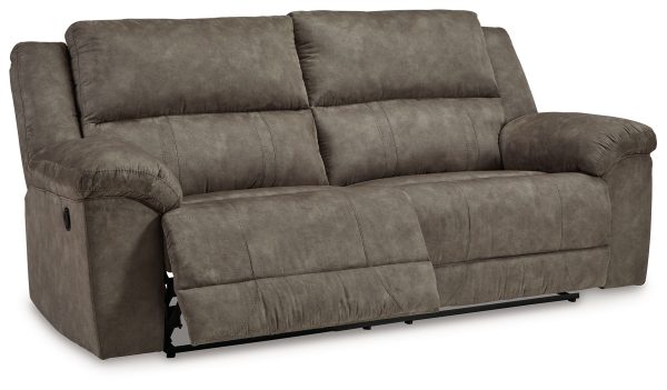 Laresview - Fossil - 2 Seat Reclining Sofa - Faux Leather Online