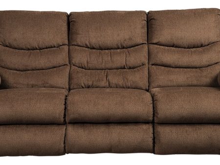 Tulen - Chocolate - Reclining Sofa - Fabric Fashion