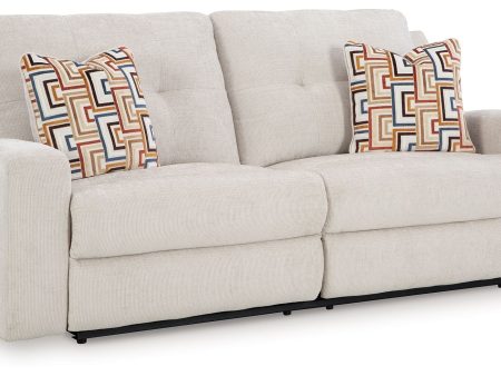 Danum - Stone - 2 Seat Reclining Sofa - Fabric Discount