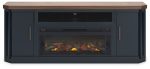 Landocken - Two-tone - 83  TV Stand With Electric Fireplace Online