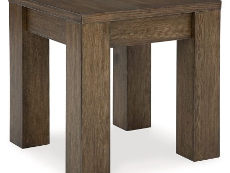 Rosswain - Warm Brown - Square End Table Online now