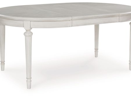 Montelaine - Antique White - Oval Dining Room Extension Table Hot on Sale