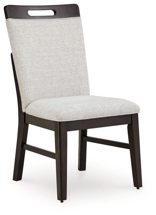 Neymorton - Light Gray   Brown - Dining Upholstered Side Chair (Set of 2) on Sale