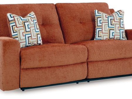 Danum - Spice - 2 Seat Reclining Sofa - Fabric For Sale