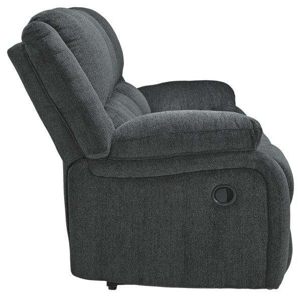 Draycoll - Slate - Reclining Sofa - Fabric Hot on Sale