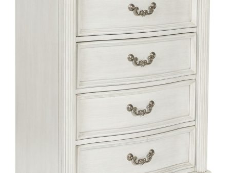 Montelaine - Antique White - Five Drawer Chest on Sale