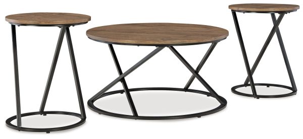 Cassbryn - Brown   Black - Occasional Table Set (Set of 3) Cheap