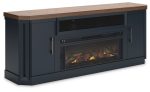 Landocken - Two-tone - 83  TV Stand With Electric Fireplace Online