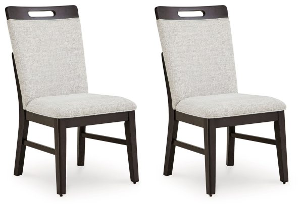 Neymorton - Light Gray   Brown - Dining Upholstered Side Chair (Set of 2) on Sale