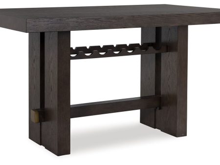 Burkhaus - Dark Brown - Rectangular Dining Room Counter Table Supply