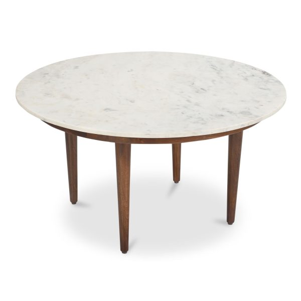 Lark - Coffee Table - White   Mango Brown Hot on Sale