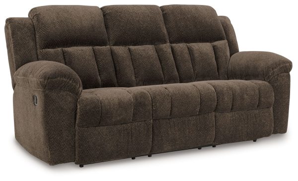 Frohn - Chocolate - Reclining Sofa - Fabric Online now