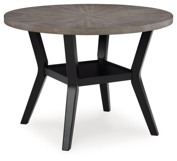 Corloda - Black   Gray - Round Drm Table Set (Set of 5) Online Sale