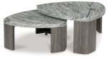 Surmour - Gray   Brown - Stacked Cocktail Table Hot on Sale