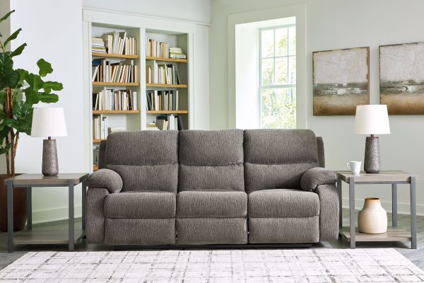 Scranto - Brindle - Reclining Sofa - Fabric Online