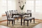 Langwest - Brown - Dining Room Table Set (Set of 6) Fashion