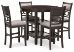 Langwest - Brown - Dining Room Counter Table Set (Set of 5) on Sale