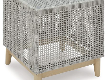 Seton Creek - Gray - Square End Table Hot on Sale