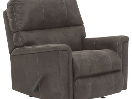 Navi - Smoke - Rocker Recliner - Faux Leather on Sale