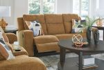 Kanlow - Honey - Reclining Sofa - Fabric For Sale