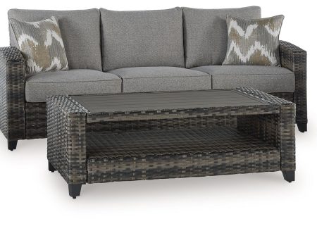 Oasis Court - Gray - Sofa, Chairs, Table Set (Set of 4) Online