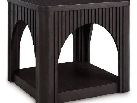 Yellink - Black - Square End Table on Sale