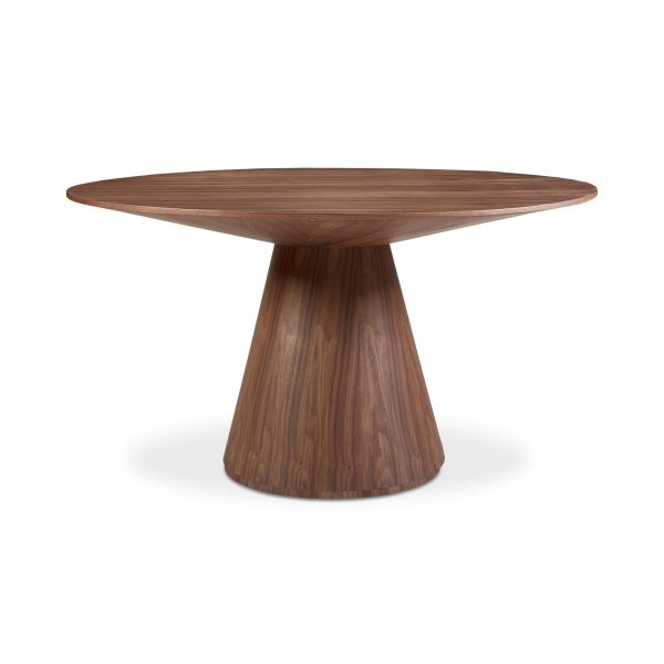 Otago - 54  Round Dining Table - Natural Walnut Hot on Sale