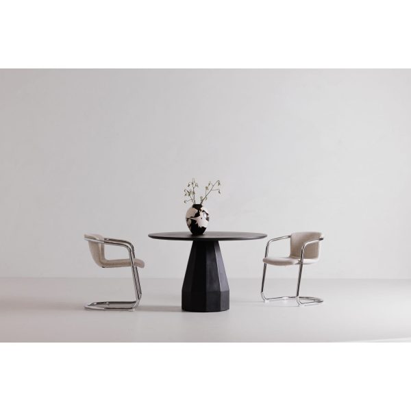 Templo - Outdoor Dining Table - Black - Concrete Online now