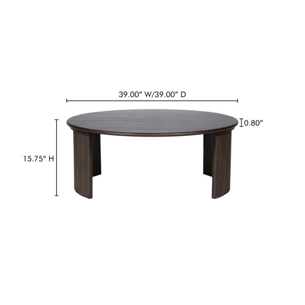 Penny - Large Coffee Table - Dark Brown For Cheap