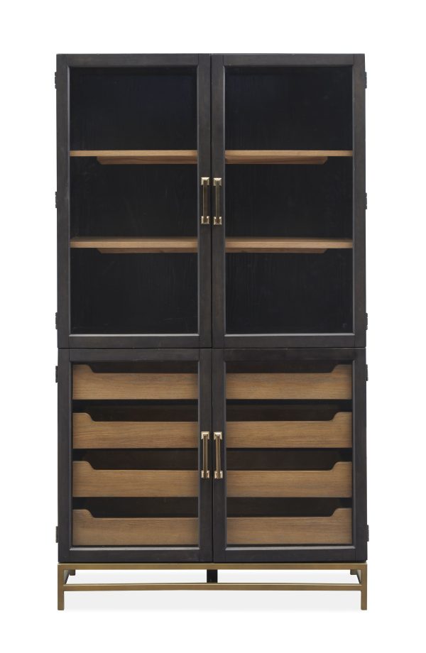 Lindon - Two Tone Dining Cabinet - Dark Brown Online Sale