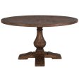 Stratford - Wood Round Dining Table - Dark Brown Fashion