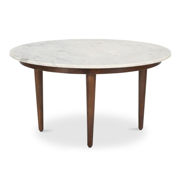 Lark - Coffee Table - White   Mango Brown Hot on Sale