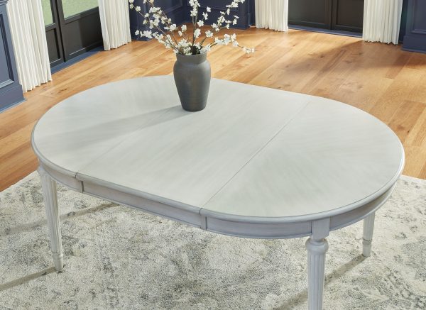 Montelaine - Antique White - Oval Dining Room Extension Table Hot on Sale