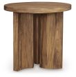 Austanny - Warm Brown - Round End Table For Discount