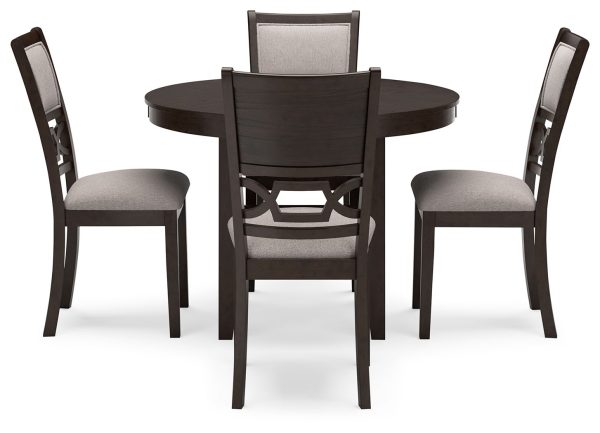 Langwest - Brown - Dining Room Table Set (Set of 5) Fashion