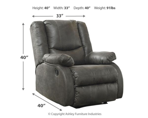 Bladewood - Slate - Zero Wall Recliner - Faux Leather Online now