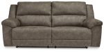 Laresview - Fossil - 2 Seat Reclining Sofa - Faux Leather Online