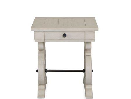 Bronwyn - Rectangular End Table - Alabaster Hot on Sale