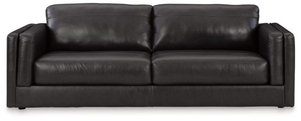 Amiata - Onyx - Sofa - Leather Match For Discount