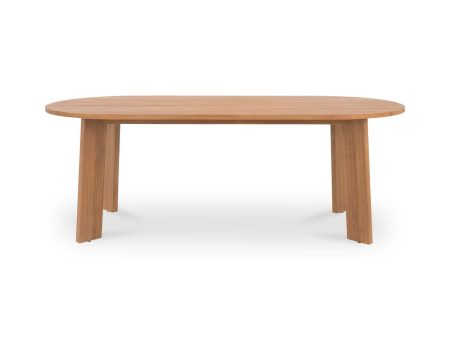 Delta - Oval Outdoor Dining Table - Natural on Sale