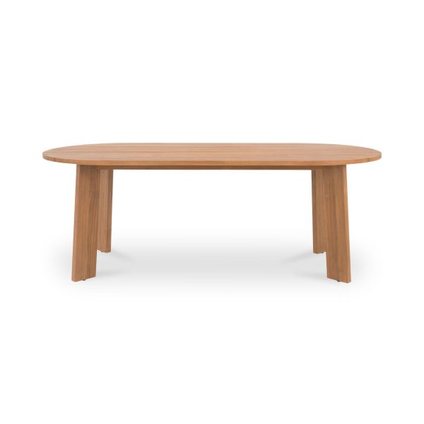 Delta - Oval Outdoor Dining Table - Natural on Sale