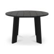 Delta - Round Outdoor Dining Table - Black Supply