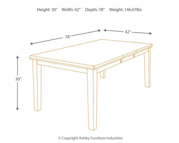 Ralene - Medium Brown - Rectangular Dining Room Butterfly Extension Table For Discount