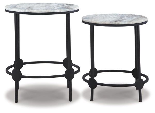 Beashaw - Gray   Black - Accent Table Set (Set of 2) Sale