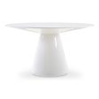 Otago - Round Dining Table - High Gloss White Fashion