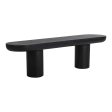 Rocca - Bench - Black - Concrete Online now