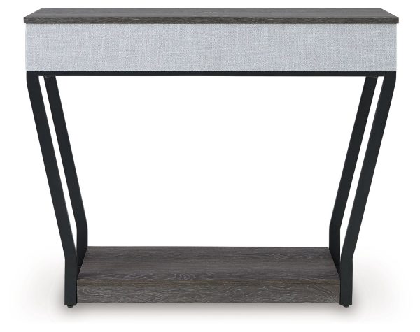 Sethlen - Gray   Black - Console Sofa Table For Discount