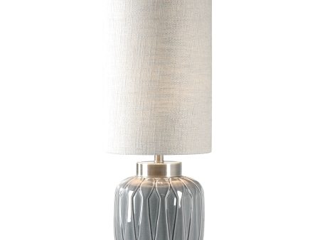 Zahlia - Ceramic Lamp - Aged Gray Online now