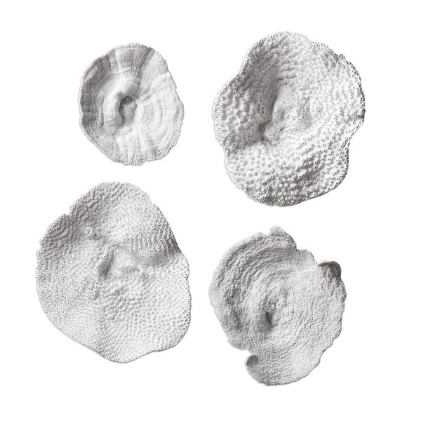 Sea Coral - Wall Art (Set of 4) - White Online Hot Sale